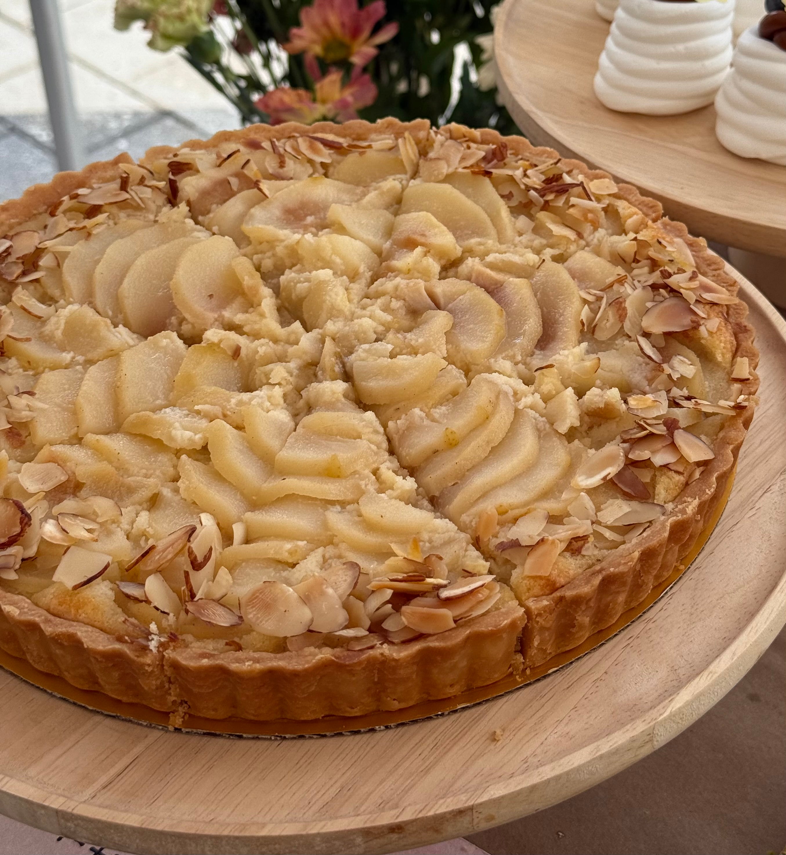 Pear Frangipane Tart (slice)